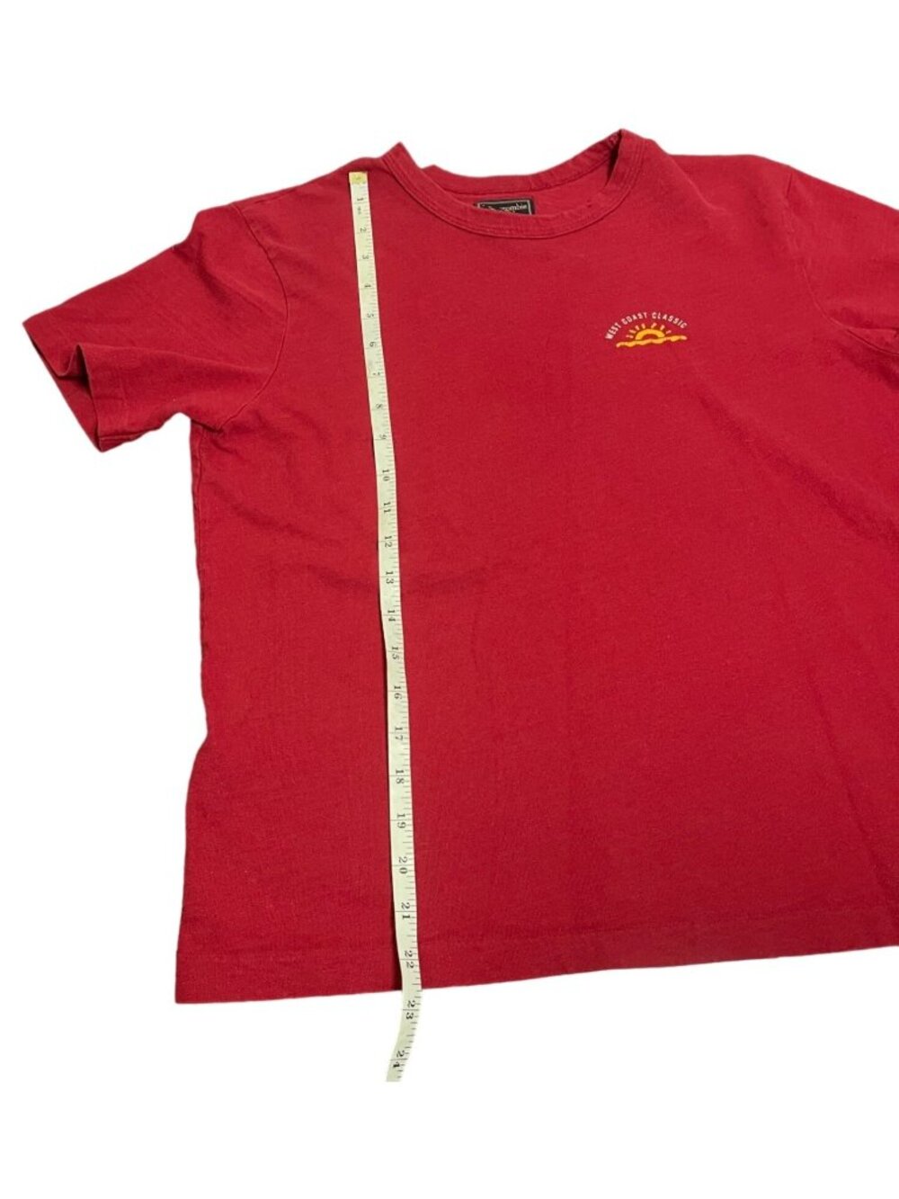 Women's vintage T-shirt Size Large Red Abercrombie & Fitch Shirt Red - Picture 5 of 11